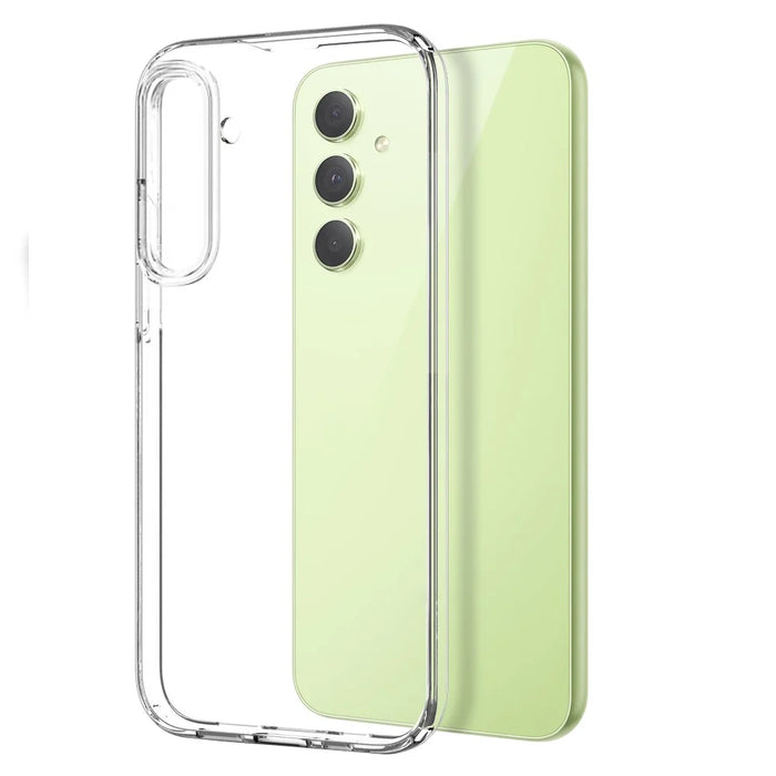NORTHJO For Samsung Galaxy A54 5G Soft Transparent TPU Phone Case with Tempered Glass Screen Protector - Transparent - 2