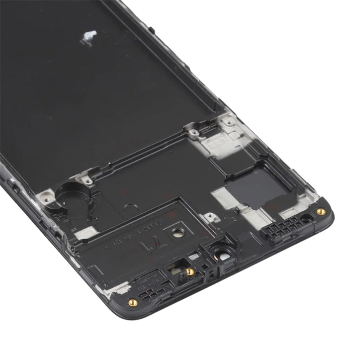 For Samsung Galaxy A71 4G SM-A715 Grade C 6.7" OLED Screen and Digitizer Assembly + Frame (without Logo) - Black - 4