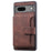 For Google Pixel 7a RFID Blocking Leather+TPU Anti-drop Phone Case Kickstand Wallet Skin-touch Cover - Coffee - 2