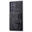 For Samsung Galaxy S22 Ultra 5G RFID Blocking Wallet Phone Cover Kickstand Leather Coated TPU Case - Black - 5