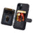RFID Blocking Phone Case for iPhone 13 , Wallet Kickstand Leather Coated TPU Back Cover - Black - 2