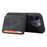For iPhone 13 Pro RFID Blocking Phone Case Leather Coated TPU Cover with Wallet Kickstand - Black - 2