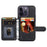 For iPhone 13 Pro RFID Blocking Phone Case Leather Coated TPU Cover with Wallet Kickstand - Black - 3