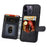 For iPhone 13 Pro RFID Blocking Phone Case Leather Coated TPU Cover with Wallet Kickstand - Black - 4