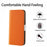 Litchi Texture Wallet Phone Cover for Samsung Galaxy A54 5G , Candy Color PU Leather Stand Case - Orange - 7