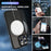 For iPhone 14 Pro Magnetic Phone Case Compatible with MagSafe PC+TPU Ring Kickstand Protective Cover - Black - 3