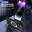 For iPhone 14 Pro Magnetic Phone Case Compatible with MagSafe PC+TPU Ring Kickstand Protective Cover - Black - 4