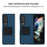 Protective Case for Samsung Galaxy Z Fold3 5G Hard PC Case Anti-Scratch Phone Cover with Kickstand - Blue - 2