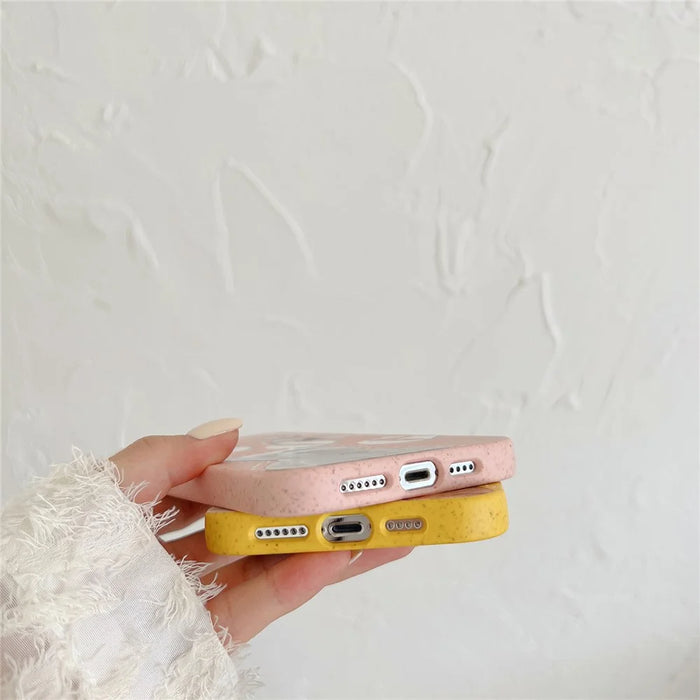For iPhone 14 Pro Case Wheat Straw Degradable Phone Cover Pattern Printing Phone Shell - Dog - 7