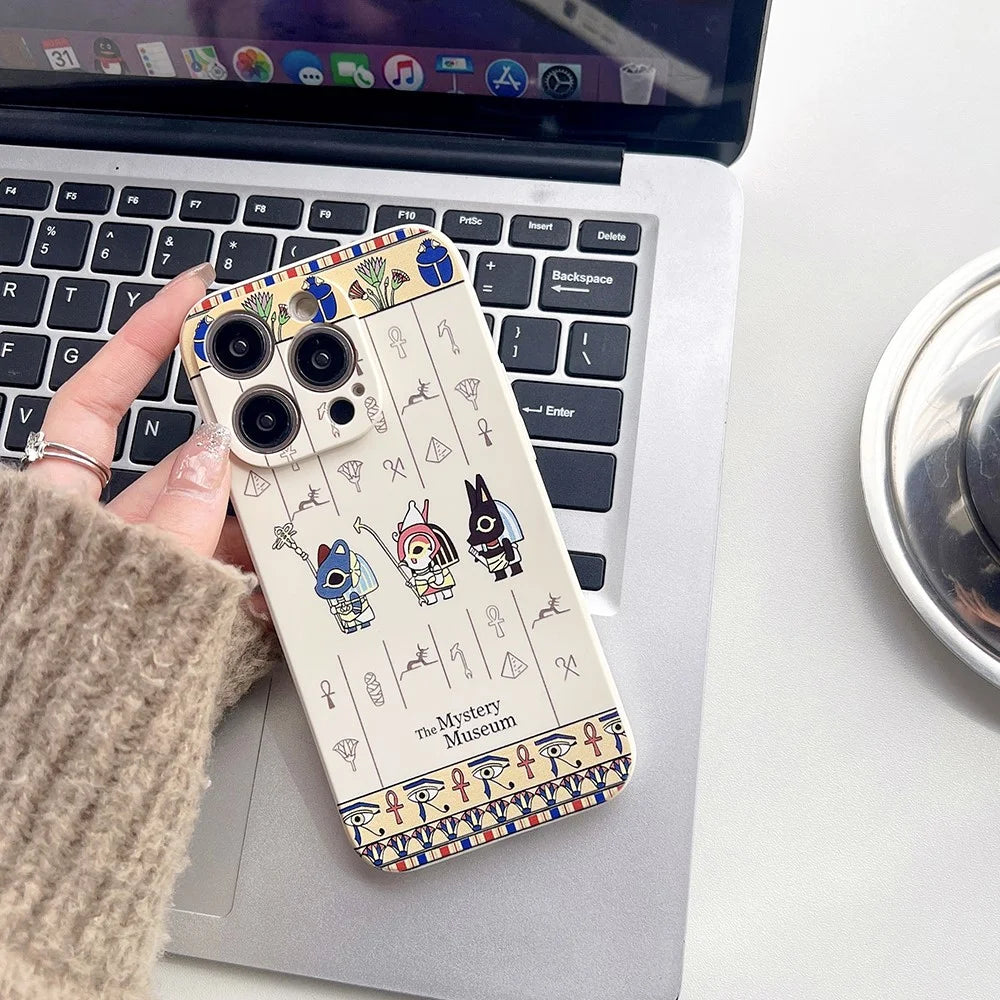 For iPhone 14 Pro Max Stylish Pattern Precise Cutout Phone Case Soft TPU Anti-scratch Cover - Cute God - 2