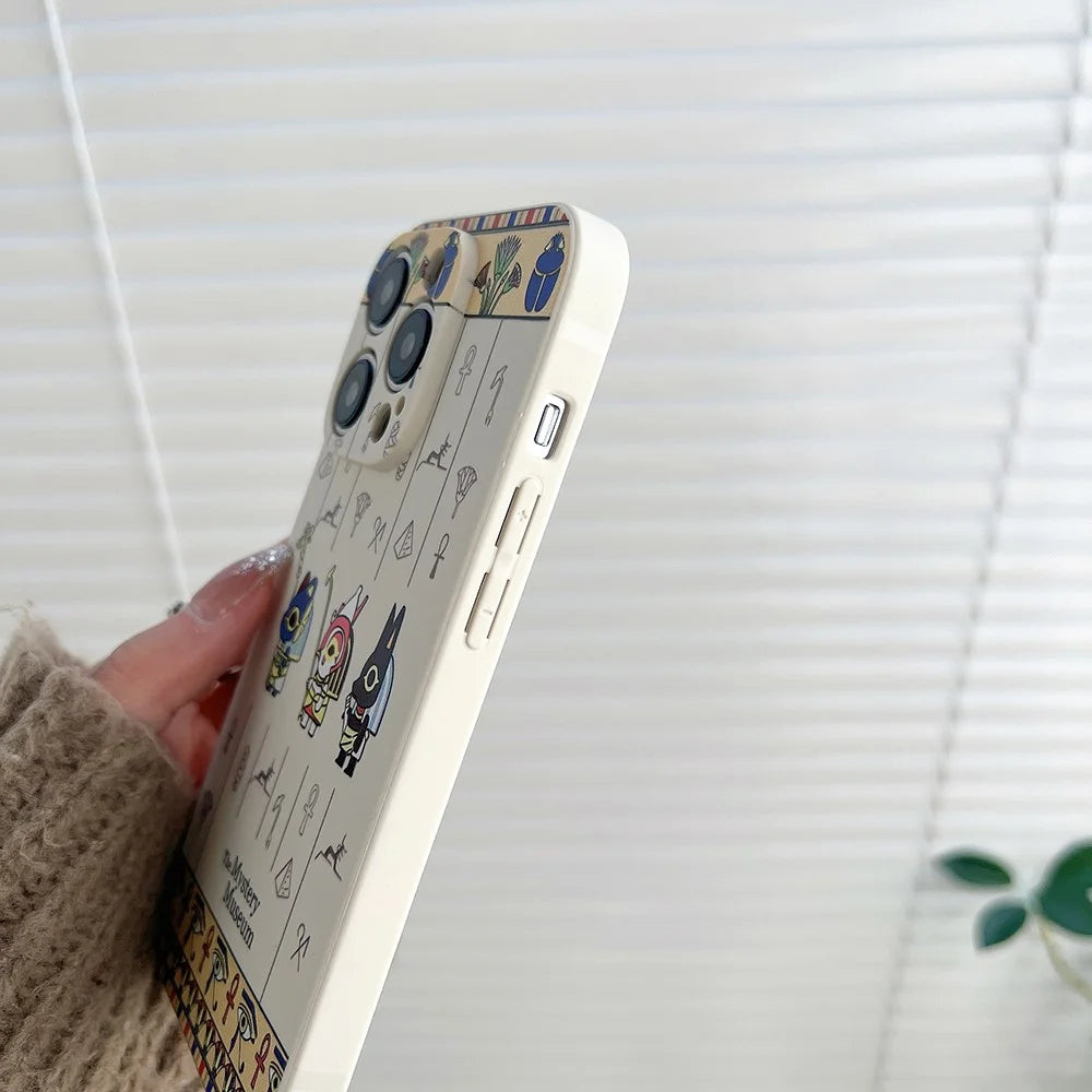 For iPhone 14 Pro Max Stylish Pattern Precise Cutout Phone Case Soft TPU Anti-scratch Cover - Cute God - 4