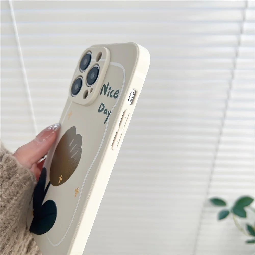For iPhone 13 Pro Max 6.7 inch Precise Cutout Phone Case Stylish Pattern TPU Drop-proof Cover - Tulip - 4