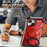 Magnetic Phone Case for iPhone 13 , PC+TPU Ring Kickstand Phone Cover Compatible with MagSafe - Red - 6