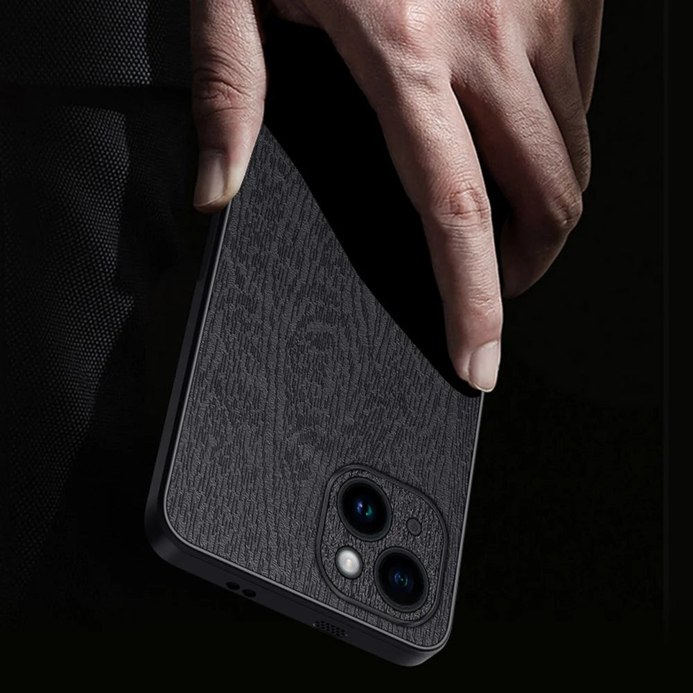 Camera Protection Phone Cover For iPhone 13 6.1 inch PU Leather+PC+TPU Case - Grey - 3