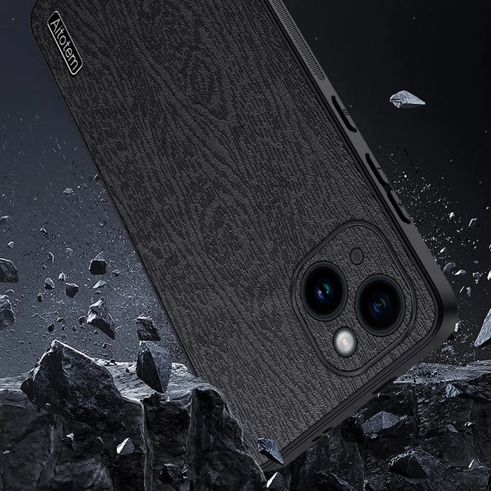 Camera Protection Phone Cover For iPhone 13 6.1 inch PU Leather+PC+TPU Case - Grey - 4