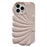 Seashell Shape Phone Case for iPhone 14 Pro , Glossy Surface Soft TPU Phone Protective Cover - Pink - 1