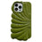 For iPhone 13 Pro 6.1 inch Glossy Surface Seashell Shape Phone Case Soft TPU Phone Shell Cover - Green - 1
