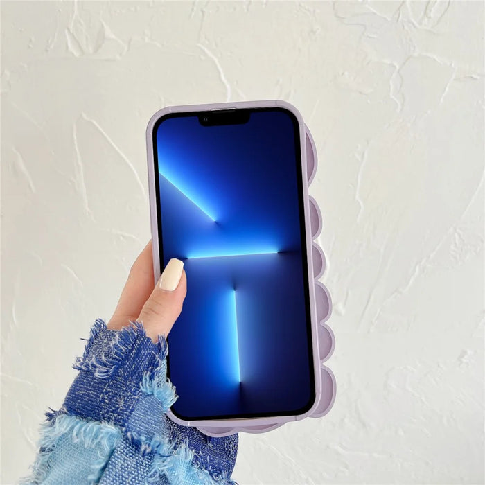 For iPhone 13 Pro 6.1 inch Glossy Surface Seashell Shape Phone Case Soft TPU Phone Shell Cover - Green - 3