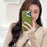 For iPhone 14 Pro Max Back Protective Cover, Pleat Design Drop-proof Soft TPU Glossy Phone Case - Green - 7