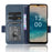 For Nokia G22 Wallet Phone Leather Case Imprinted Triangle Cell Phone Stand Cover - Blue - 2