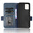 For Nokia G22 Wallet Phone Leather Case Imprinted Triangle Cell Phone Stand Cover - Blue - 5