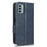 For Nokia G22 Wallet Phone Leather Case Imprinted Triangle Cell Phone Stand Cover - Blue - 6