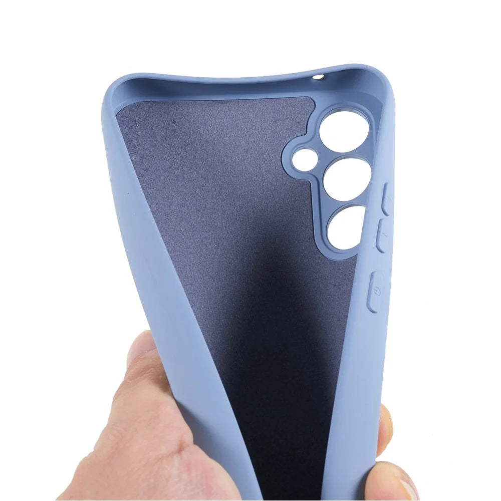 For Samsung Galaxy A34 5G Anti-Dust TPU Arc Edge Cover 2.0mm Thick Cell Phone Case - Grey - 6