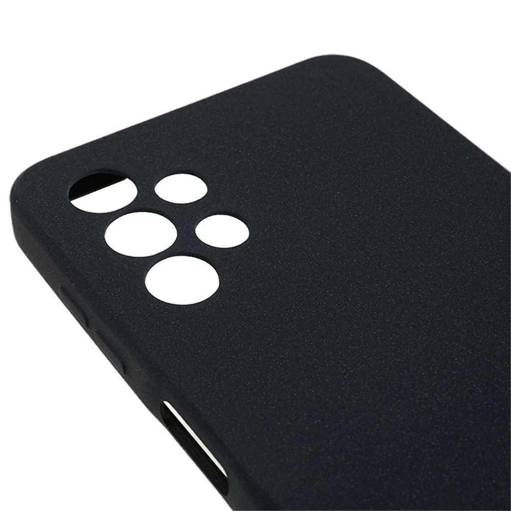 For Samsung Galaxy A13 4G / A13 (SM-A137) 4G Cell Phone Cover Double-Sided Matte TPU Case - Black - 5