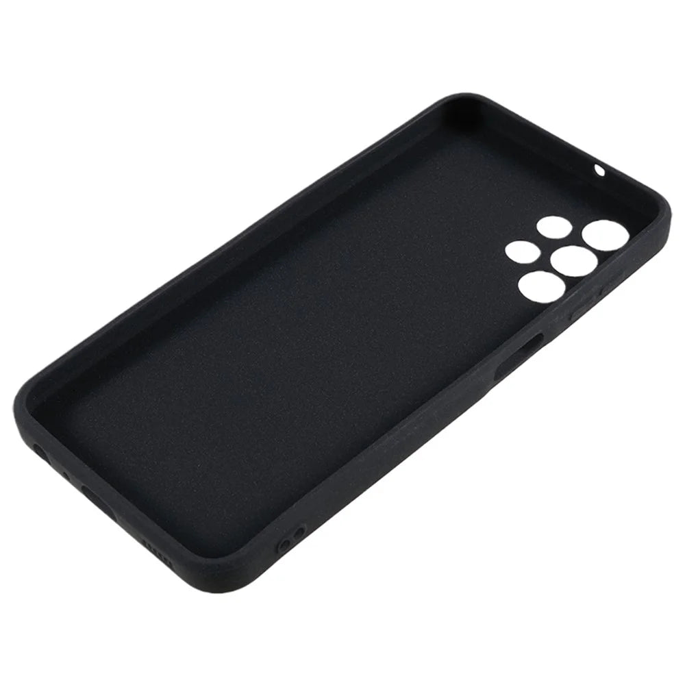 For Samsung Galaxy A13 4G / A13 (SM-A137) 4G Cell Phone Cover Double-Sided Matte TPU Case - Black - 6