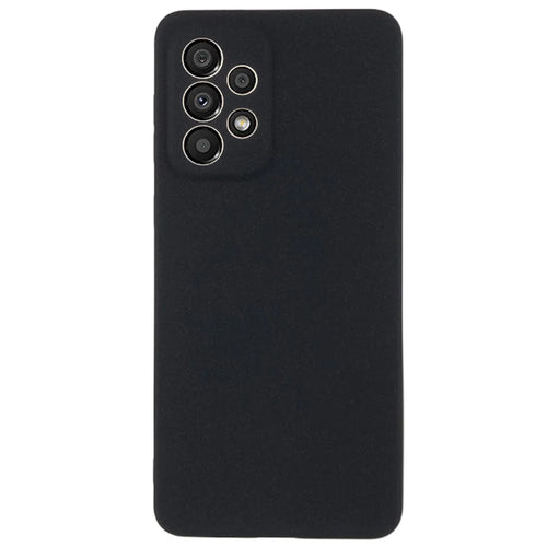 Phone Cover for Samsung Galaxy A33 5G Anti-scratch Double-Sided Matte TPU Phone Case - Black - 1