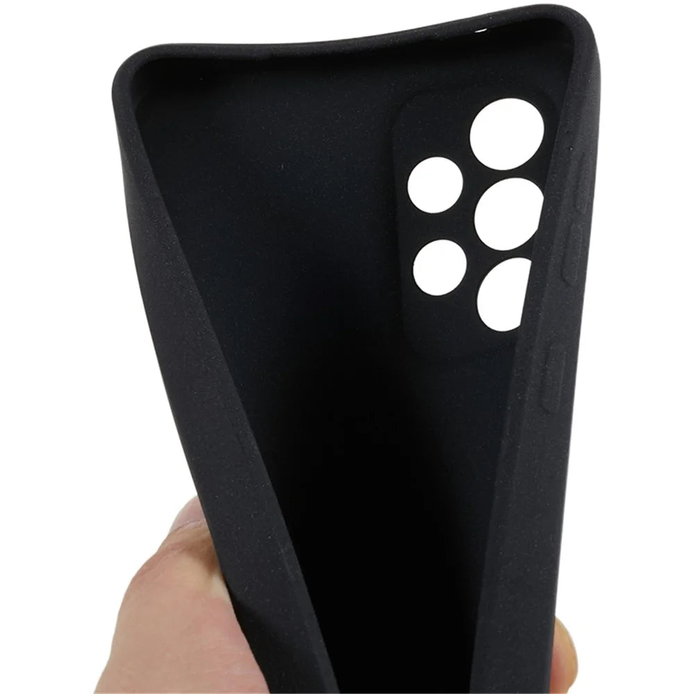 Phone Cover for Samsung Galaxy A33 5G Anti-scratch Double-Sided Matte TPU Phone Case - Black - 7
