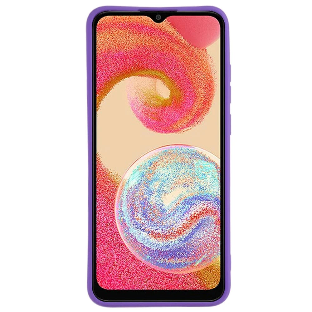 For Samsung Galaxy A04e 4G / M04 4G / F04 4G Phone Cover Anti-scratch Double-Sided Matte TPU Phone Case - Purple - 3