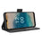 For Nokia G22 PU Leather Wallet Case Multiple Card Slots Stand Protective Phone Cover - Black - 3