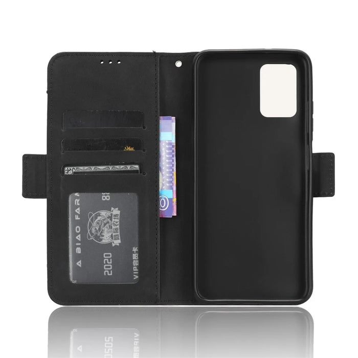 For Nokia G22 PU Leather Wallet Case Multiple Card Slots Stand Protective Phone Cover - Black - 4