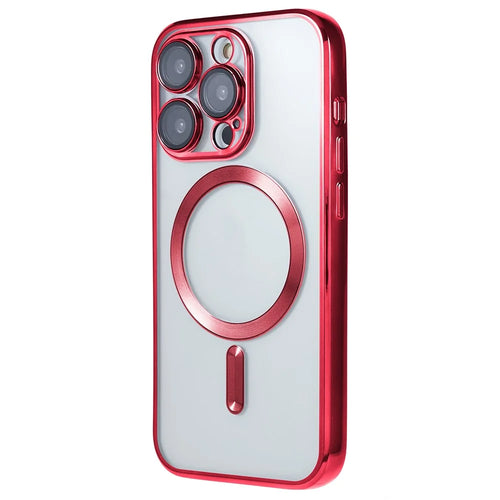 For iPhone 14 Pro Max Case Protective Soft TPU Phone Cover Compatible with Magsafe - Red - 1