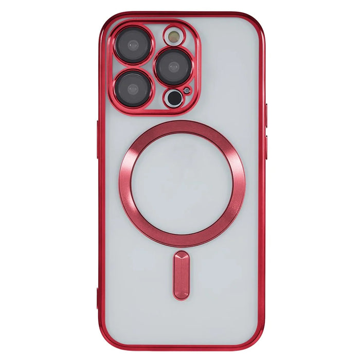 For iPhone 14 Pro Max Case Protective Soft TPU Phone Cover Compatible with Magsafe - Red - 3