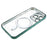 For iPhone 13 Pro Magnetic Case with Camera Lens Protector Soft TPU Clear Phone Cover - Green - 5