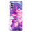 For Samsung Galaxy A34 5G IMD Marble Pattern TPU Case Bump Proof Back Protector Phone Cover - Red - 2