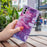 For Samsung Galaxy A34 5G IMD Marble Pattern TPU Case Bump Proof Back Protector Phone Cover - Red - 5