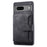 For Google Pixel 6a Leather Coated TPU Phone Case RFID Blocking Wallet Phone Kickstand Cover - Black - 5