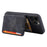 For iPhone 14 Pro Max Phone Wallet Case RFID Blocking Leather Coated TPU Kickstand Cover - Black - 3
