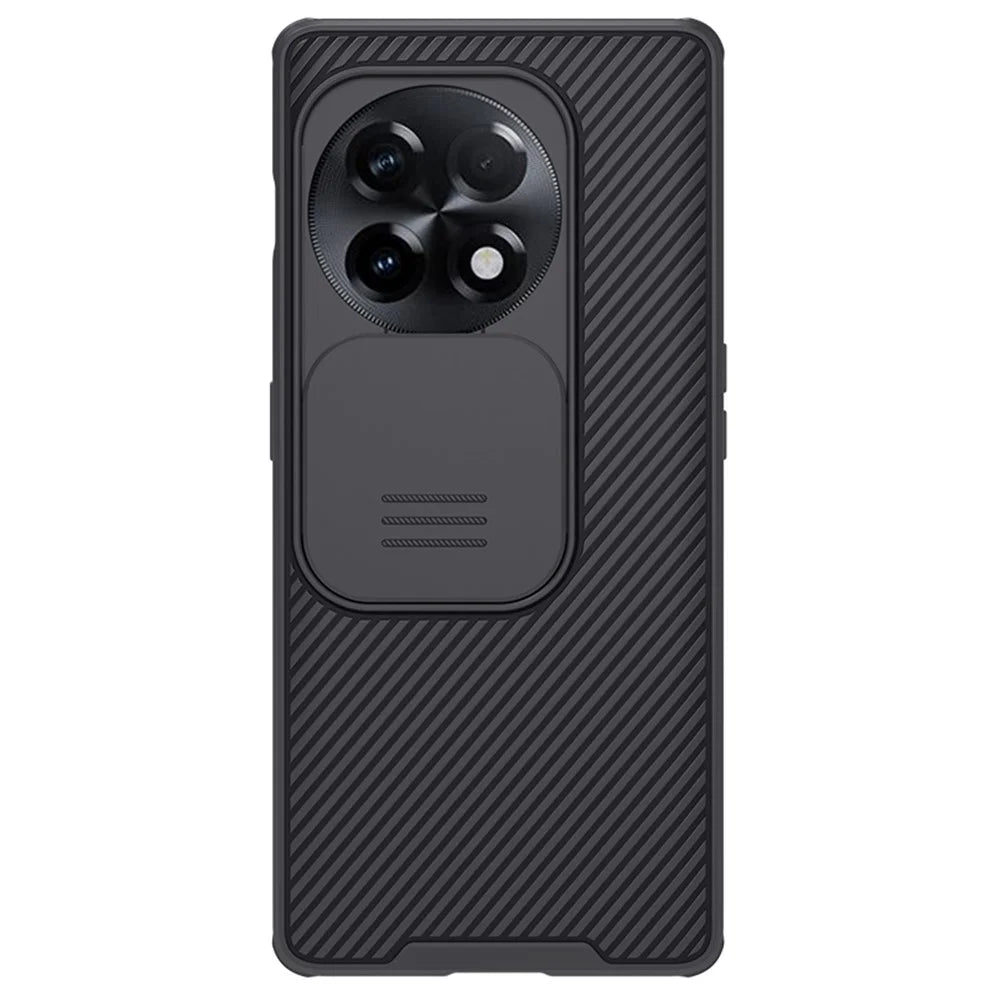 NILLKIN CamShield Pro for OnePlus Ace 2 5G / 11R 5G Drop-proof Case PC+TPU Hybrid Phone Cover with Camera Slide Lid - Black - 1