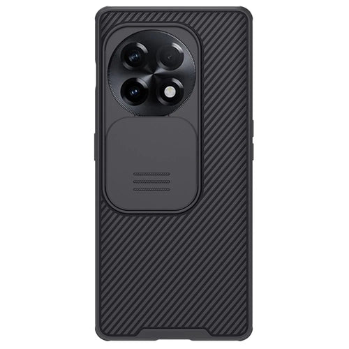NILLKIN CamShield Pro for OnePlus Ace 2 5G / 11R 5G Drop-proof Case PC+TPU Hybrid Phone Cover with Camera Slide Lid - Black - 1