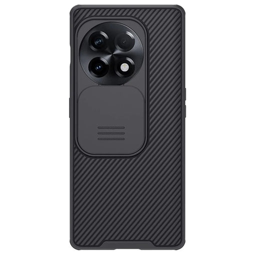NILLKIN CamShield Pro for OnePlus Ace 2 5G / 11R 5G Drop-proof Case PC+TPU Hybrid Phone Cover with Camera Slide Lid - Black - 1