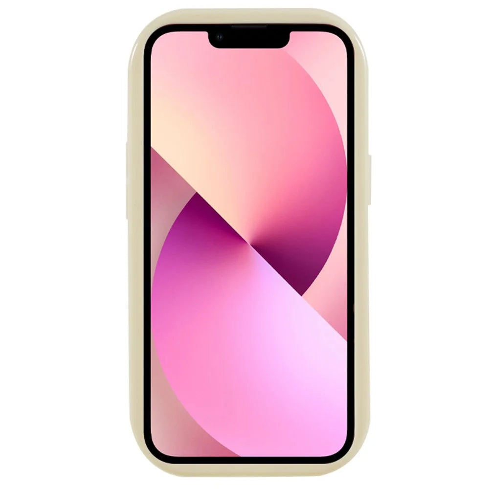 For iPhone 13 Wave Design Soft TPU Mobile Case Anti-drop Protective Cover - White - 2