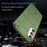 For Samsung Galaxy M14 5G Square Grid Texture Soft TPU Phone Case Anti-drop Back Cover - Green - 3