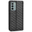 For Nokia G22 PU Leather Wallet Stand Phone Cover Rhombus Pattern Imprinted Phone Case - Black - 6