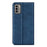 For Nokia G22 4G Magnetic Auto Closing Skin-touch Protective Shell Leather Stand Wallet Phone Case - Blue - 6