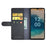 For Nokia G22 4G Genuine Cow Leather Wallet Phone Case Folding Stand Protective Cover - Black - 2