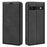For Google Pixel 7a Magnetic Auto Closing Wallet Leather Phone Case Skin-touch Stand Anti-drop Shell - Black - 1